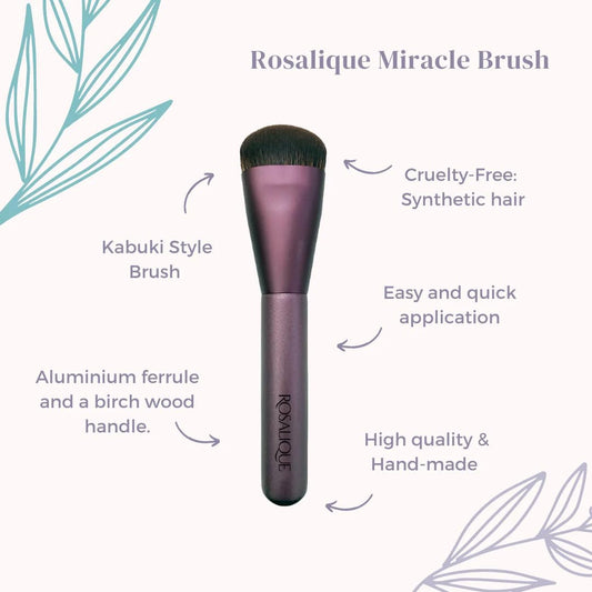 Rosalique Miracle Brush: The Ultimate Cruelty-Free Kabuki Brush For Flawless Application