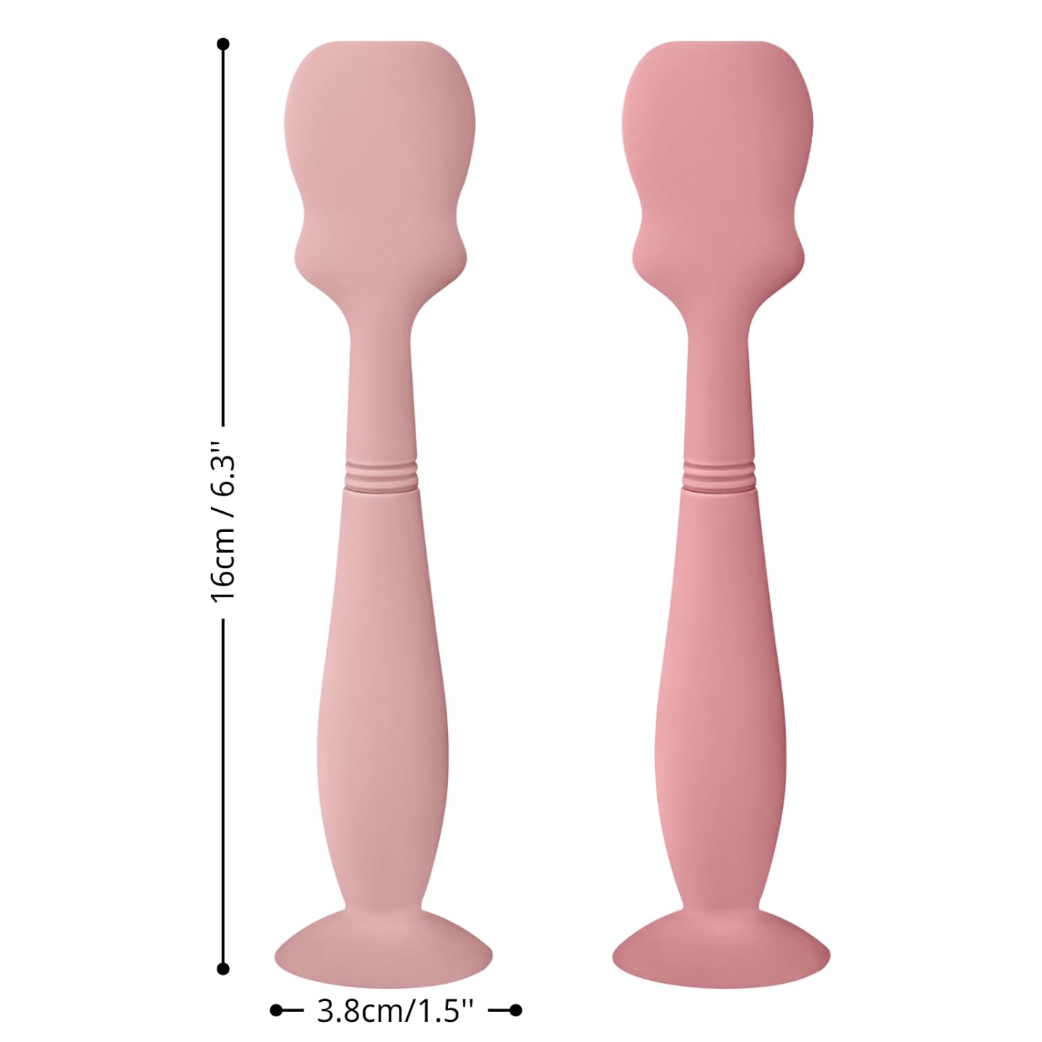 Large Size Baby Diaper Cream Spatula Applicator Soft Silicone Baby Butt Paste Spatula (2Pack,Blush/Mauve) : Baby