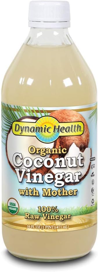 Dynamic Health Coconut Vinegar w Mother Organic | 16 oz : Grocery & Gourmet Food