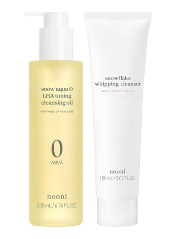 Nooni Facial Oil Cleanser + Whipping Cleanser Bundle