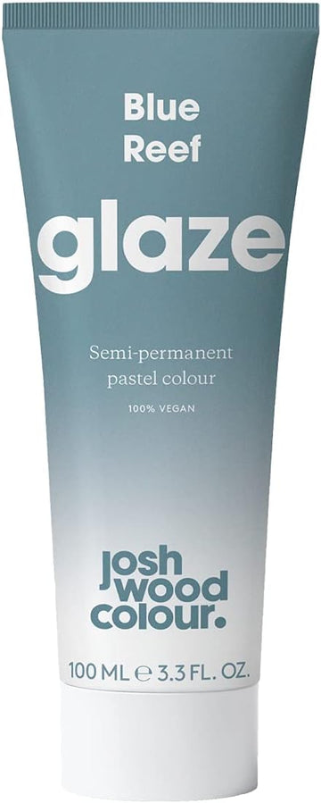 Josh Wood Colour Glaze (Blue) - Semi-Permanent Hair Mask - Ammonia-Free - Conditions And Nourishes - Lasts Up To 3-5 Washes - For Blonde Hair - 100% Vegan - Cream (100Ml)