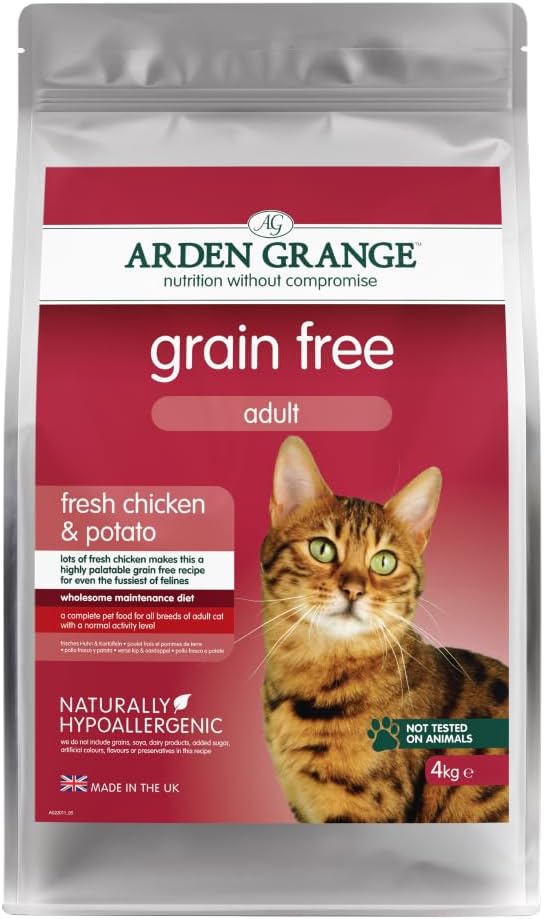 Arden Grange Adult Dry Cat Food, Fresh Chicken & Potato, 4kg :PC & Video Games