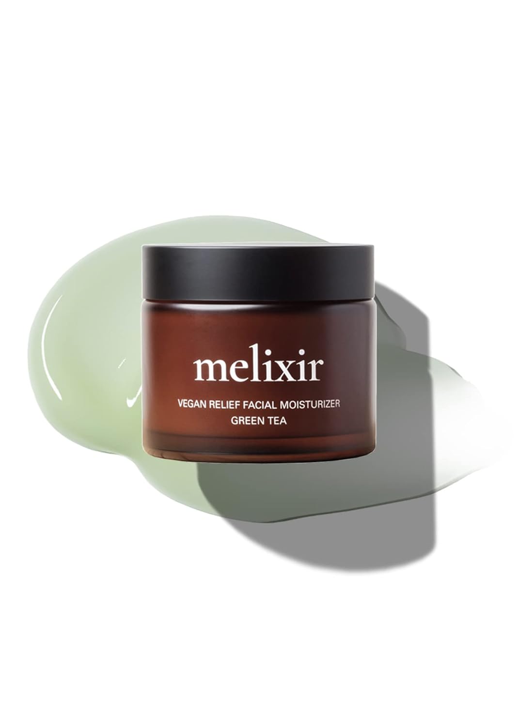 Melixir Vegan Relief Facial Moisturizer 2.7 Fl Oz | Green Tea Extract Facial Cream For Women And Men