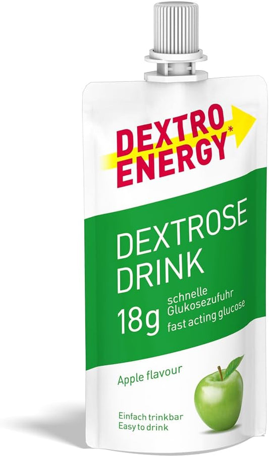 Dextro Energy Dextrose Drink, Apple, Liquid Glucose, Alternative To Glucose Tablets, 50Ml Pack Of 16