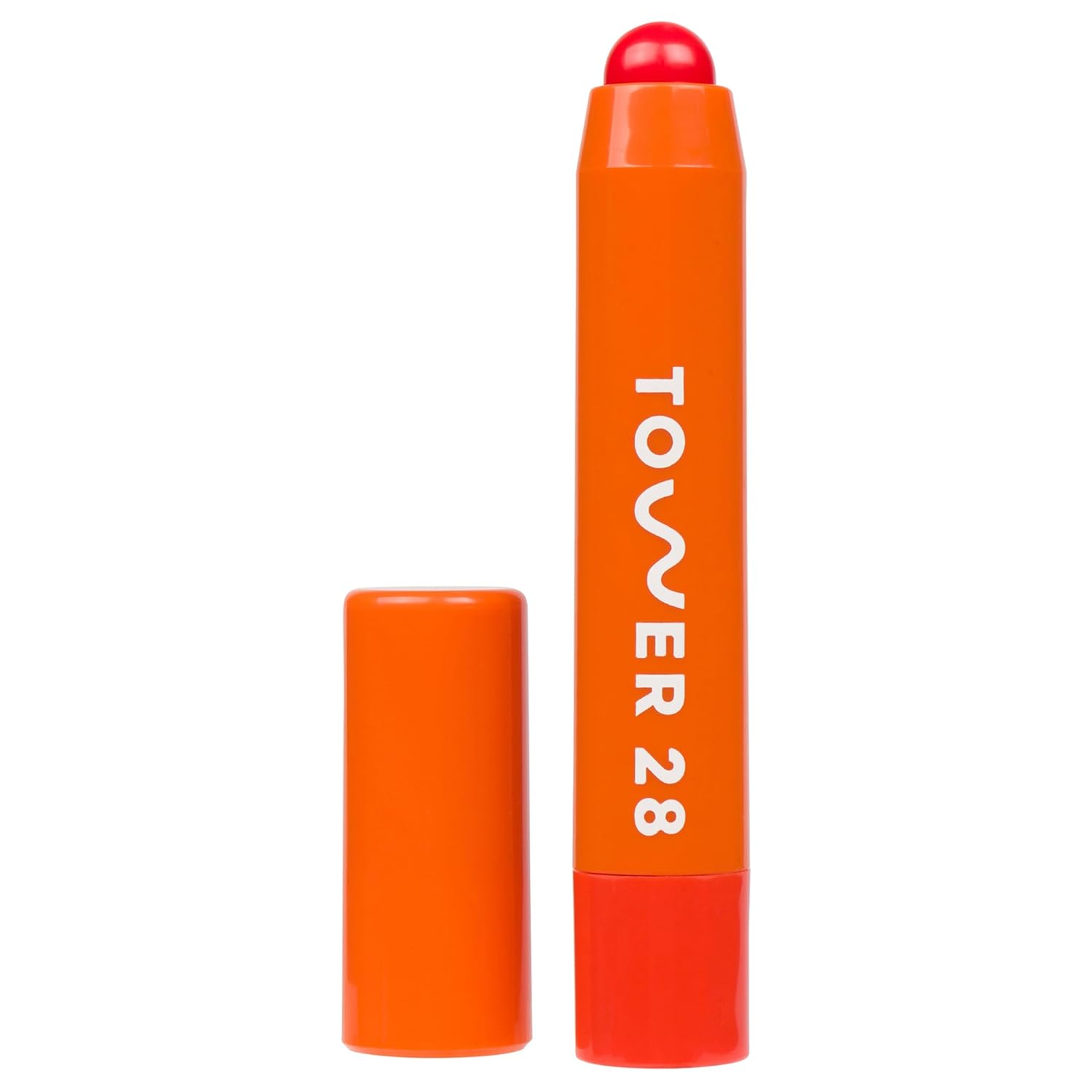 Tower 28 Juicebalm Tinted Lip Balm - Hydrating Lip Color With Shea Butter And Marula Oil - Clean, Cruelty Free, And Vegan Lip Care - Squeeze: A Juicy Coral, 0.09 Fl Oz / 2.7 Ml