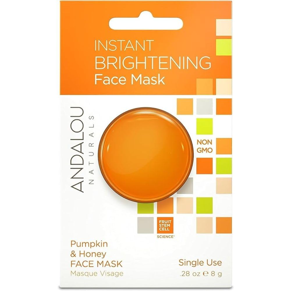 Andalou Naturals Instant Brightening Pumpkin & Honey Face Mask Pod, 0.28 Ounce : Beauty & Personal Care