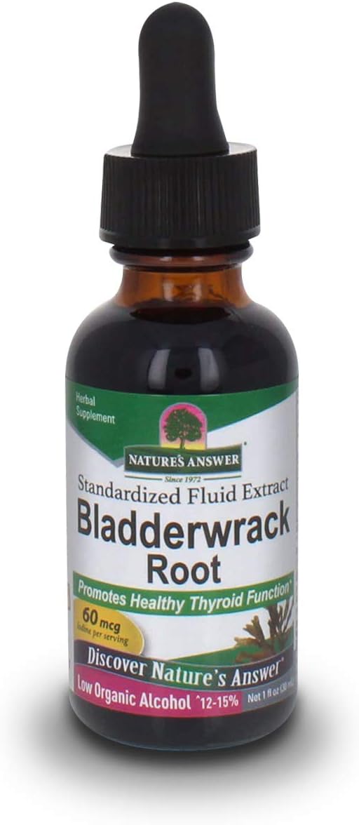 Nature's Answer Bladderwrack Thallus with Organic Low Alcohol 1   | Natural Immune Booster | Supports Digestion | Promotes a Healthy Thyroid