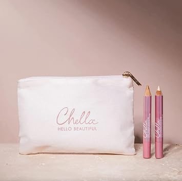 Chella Glow-On-The-Go Highlighter Makeup Pencil Kit, Set Of 2 Shimmer Highlighter Makeup Pencils
