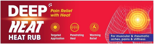 Deep Heat Heat Rub, For Muscular & Rheumatic Aches, Pain And Stiffness, 67G (Pack Of 1)