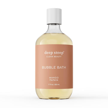 Deep Steep Bubble Bath, Lemon Cream, 17 Oz – Soothing Soak With Shea Butter, Argan Oil, Aloe Vera & Coconut Oil – Vegan, Sulfate-Free, Ph-Balanced Clean Beauty