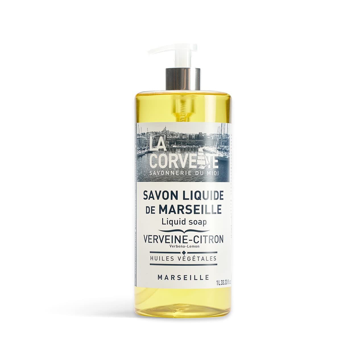 La Corvette Marseille Liquid Soap Verbena-Lemon, 1L : Beauty & Personal Care