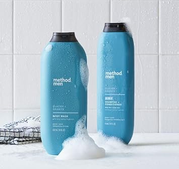 Method Men Body Wash, Glacier + Granite, Paraben and Phthalate Free, 18 fl oz (Pack of 1) : Beauty & Personal Care