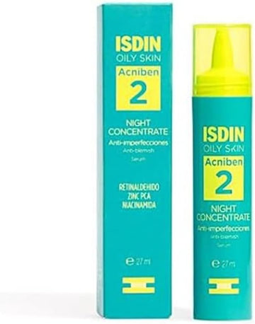 ISDIN Acniben Night Concentrate Anti-Imperfection, Daily Facial Care for Oily or Acne-Prone Skin, 50ml