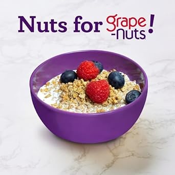 Grape Nuts Original Breakfast Cereal, Crunchy Whole Grain Wheat and Barley Cereal, Non-GMO Project Verified, 20.5 OZ Box