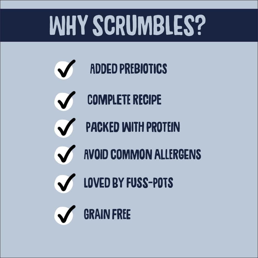 Scrumbles Natural Wet Dog Food, Grain Free Recipe with 70% White Fish and Slippery Elm, 7x 395g :Books
