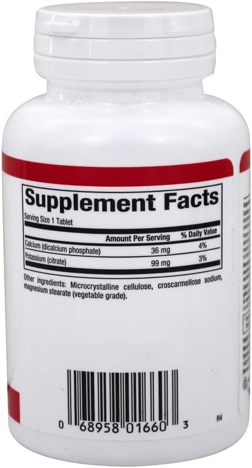 Natural Factors - Potassium Citrate 99mg, Supports Healthy Muscles, Nerves & Heart, 90 Tablets
