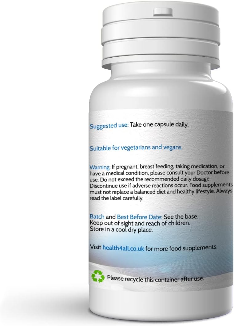 Health4All Vitamin B3 Niacin as Nicotinamide (Niacinamide) 500mg 90 Capsules (V) Purest, No Additives, Vegan, Gluten Free No-Flush Niacin Capsules : Amazon.co.uk: Health & Personal Care