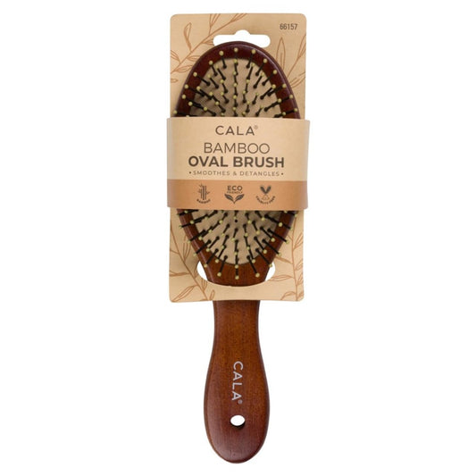 Oval Dark Bamboo Hair Brush : Beauty & Personal Care