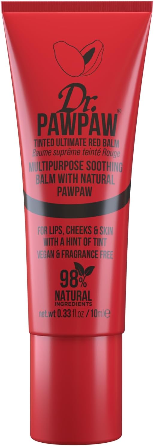 Dr.Pawpaw Tinted Peach Pink Balm, Multi-Purpose Natural No Fragrance, For Hydrating Lips, Skin, Hair, Cuticles, Nails & Beauty Finishing (10 Ml)