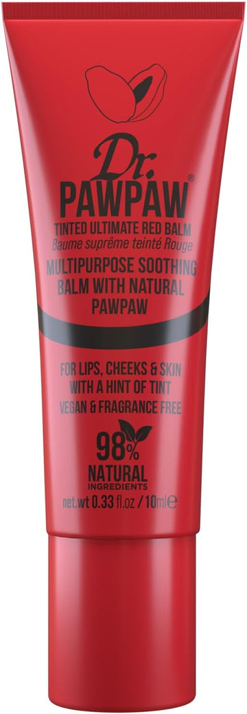 Dr.Pawpaw Tinted Peach Pink Balm, Multi-Purpose Natural No Fragrance, For Hydrating Lips, Skin, Hair, Cuticles, Nails & Beauty Finishing (10 Ml)