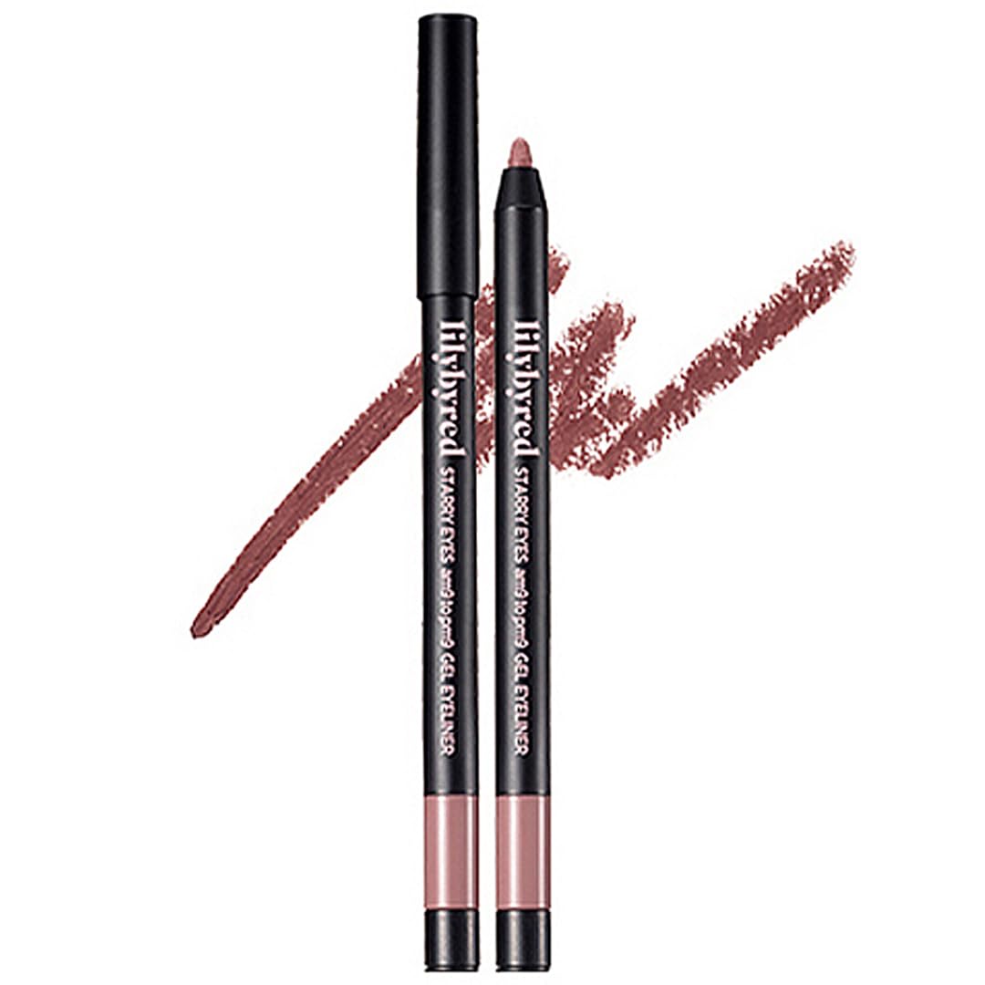 Lilybyred Starry Eyes 9 To 9 Gel Eyeliner - K-Beauty, Long-Lasting, Waterproof, Smudge-Proof, 0.5G, 19_Misty Fig