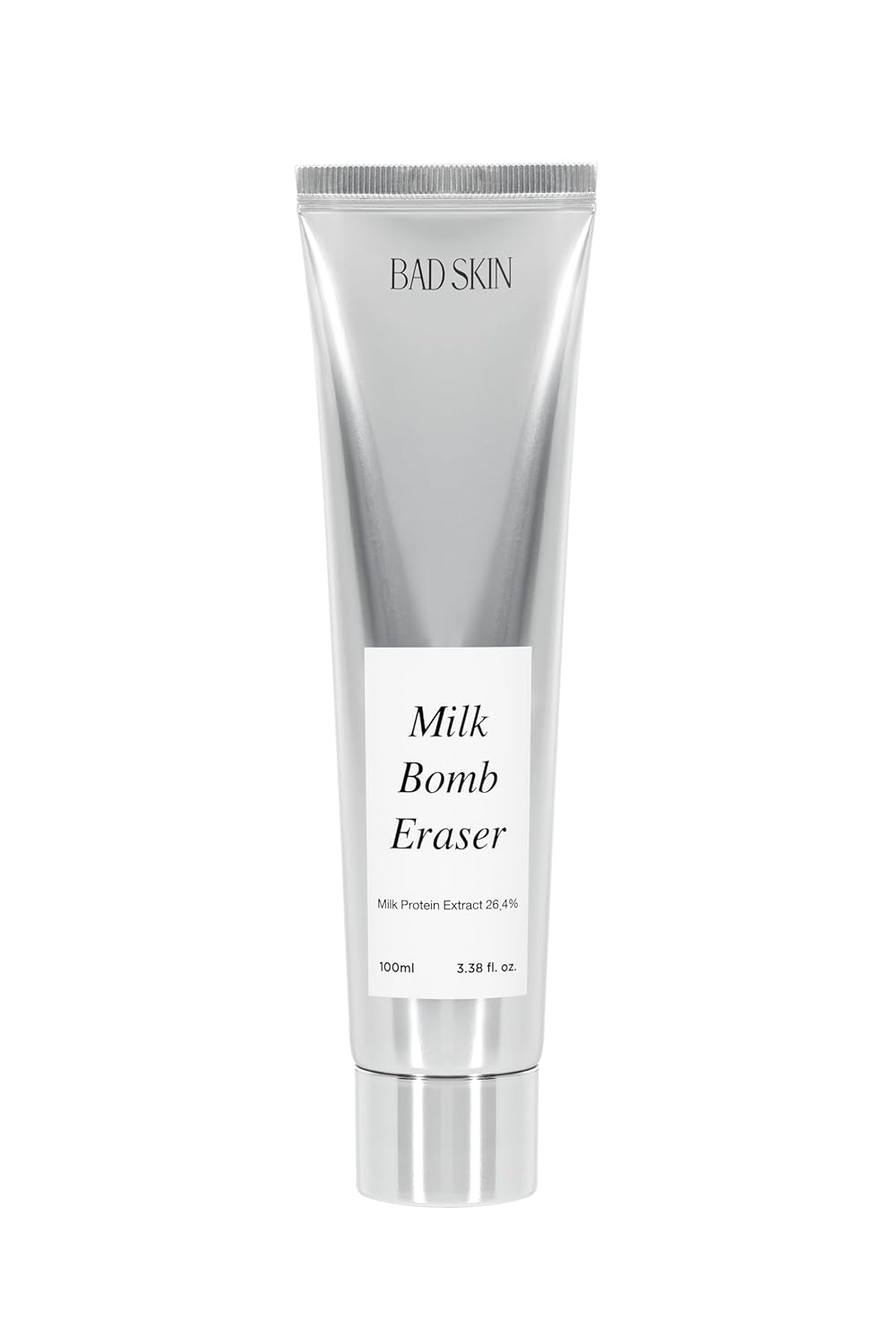 Bad Skin Milk Bomb Eraser 100Ml | Gentle Daily Cleansing Foam With Milk Protein Extract & Aha/Bha | Hydrating & Pore Cleansing Formula | Made In Korea