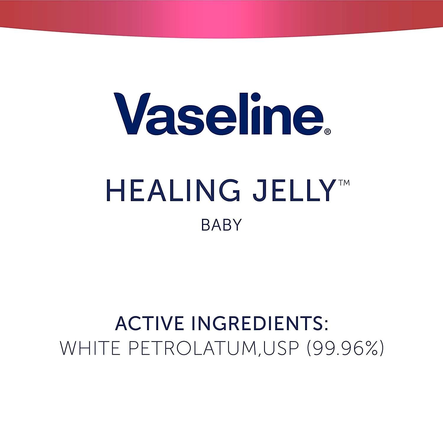 Vaseline Petroleum Jelly Baby Skincare Protective & Pure 4 Count Treats Dry Skin And Prevents Chaffed Skin From Diaper Rash Hypoallergenic And Gentle On Skin 13oz : Beauty & Personal Care