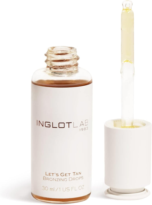 Inglot Let'S Get Tan Bronzing Drops Face Bronzer Liquid Bronzer Self Tanning Mousse 30Ml
