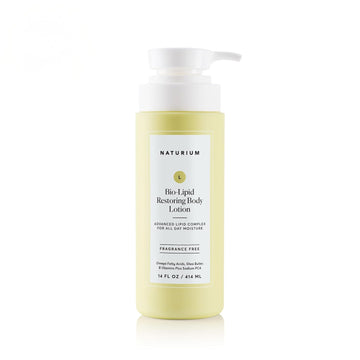 Naturium Bio-Lipid Restoring Moisturizing Body Lotion With Shea Butter, Fragrance Free, 14 Oz