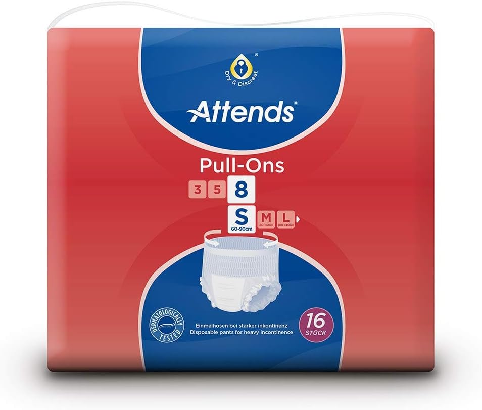 Attends Pull Ons 8 Small Pants 56-75Cm