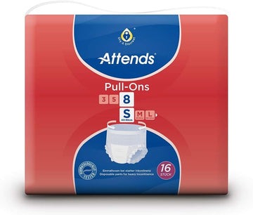 Attends Pull Ons 8 Small Pants 56-75Cm