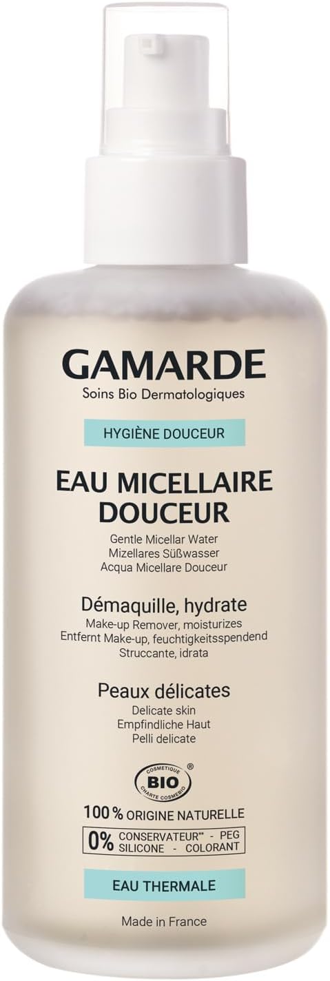Gamarde Gentle Micellar Water, Cleanser And Make-Up Remover For Sensitive And Reactive Skin 200 Ml