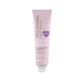 Paul Mitchell Clean Beauty Color-Depositing Treatment, For Refreshing + Protecting Color-Treated Hair 5.1 Oz, Amethyst