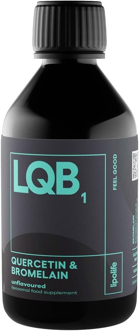 Liposomal Liquid Quercetin Bromelain Complex - Innovation in Absorption. UK Made. lipolife LQB1. Support histamine Response for Allergies. : Amazon.co.uk: Health & Personal Care