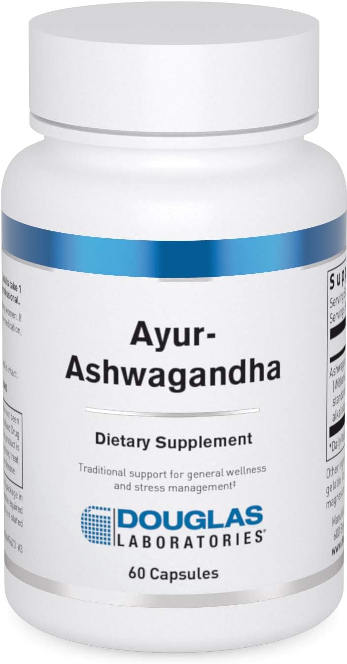 Douglas Laboratories Ayur-Ashwaganda (Indian Ginseng) | Ayurvedic Herb To Support Energy Production, Mental And Physical Health | 60 Capsules