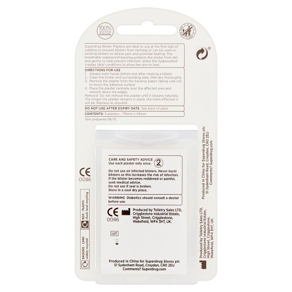 Medium Blister Plasters X 6