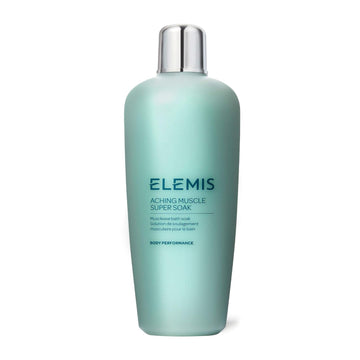 Elemis Aching Muscle Super Soak | Musclease Natural Foaming Bath Milk Warms, Recharges, And Energizes Tired, Overworked Muscles Post-Workout | 400 Ml