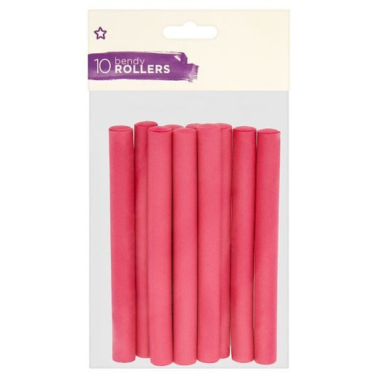 Pink Bendy Rollers X10