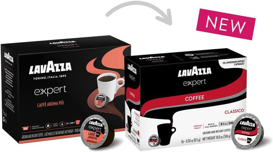 Lavazza Expert Classico Coffee Capsules, Rich And Full-Bodied, Intensity 5 Out 10, Notes Of Chocolate And Dried Fruits, Coffee Preparation, Blended And Roasted In Italy, (36 Capsules)