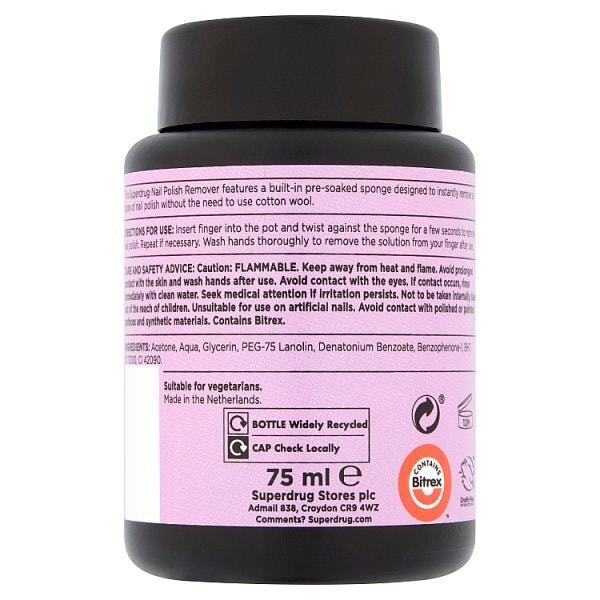 Nail Polish Remover Acetone Pot 75Ml