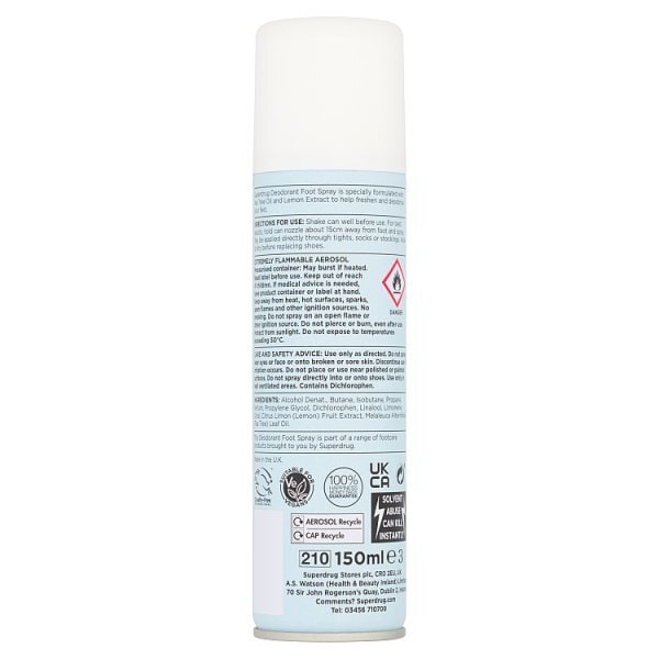 150Ml Deodorant Foot Spray