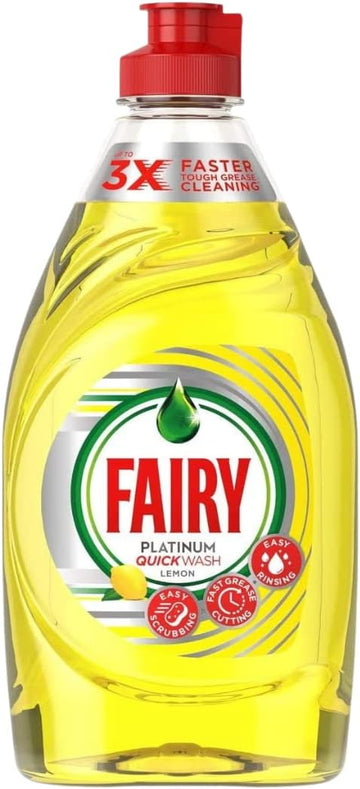 Fairy Platinum Washing Up Liquid Lemon (383ml) - Pack of 2