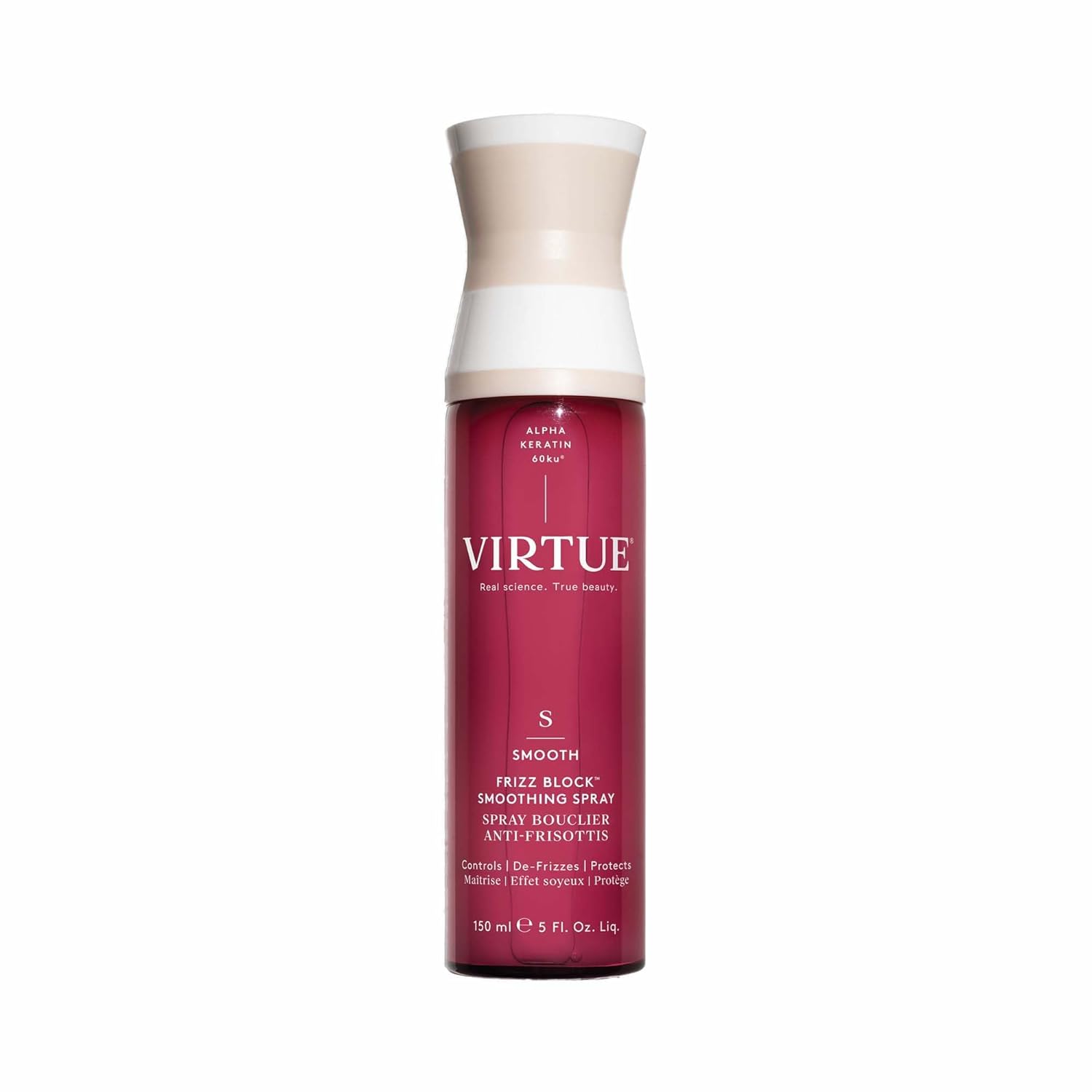 Virtue Frizz Block Smoothing Spray, Frizz Control Hair Treatment, Protects From Heat And Humidity, Color Safe, 5 Fl Oz