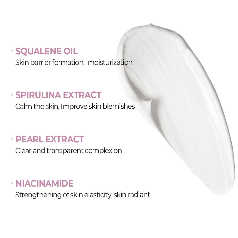 Klavuu Pearlsation Enriched Divine Pearl Cream (1.69Oz/50Ml) | Face Moisturizer, Niacinamide, Hydrating Anti-Aging Cream, Wrinkle Care, Whitening, Brightening, Radiant Glow, Korean Skin Care : Beauty & Personal Care