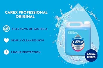 Carex Original Professional Antibacterial Hand Wash - Bulk Buy Eco Refill, Gentle & Effective Liquid Hand Soap (2 X 5L) : Amazon.co.uk: Beauty