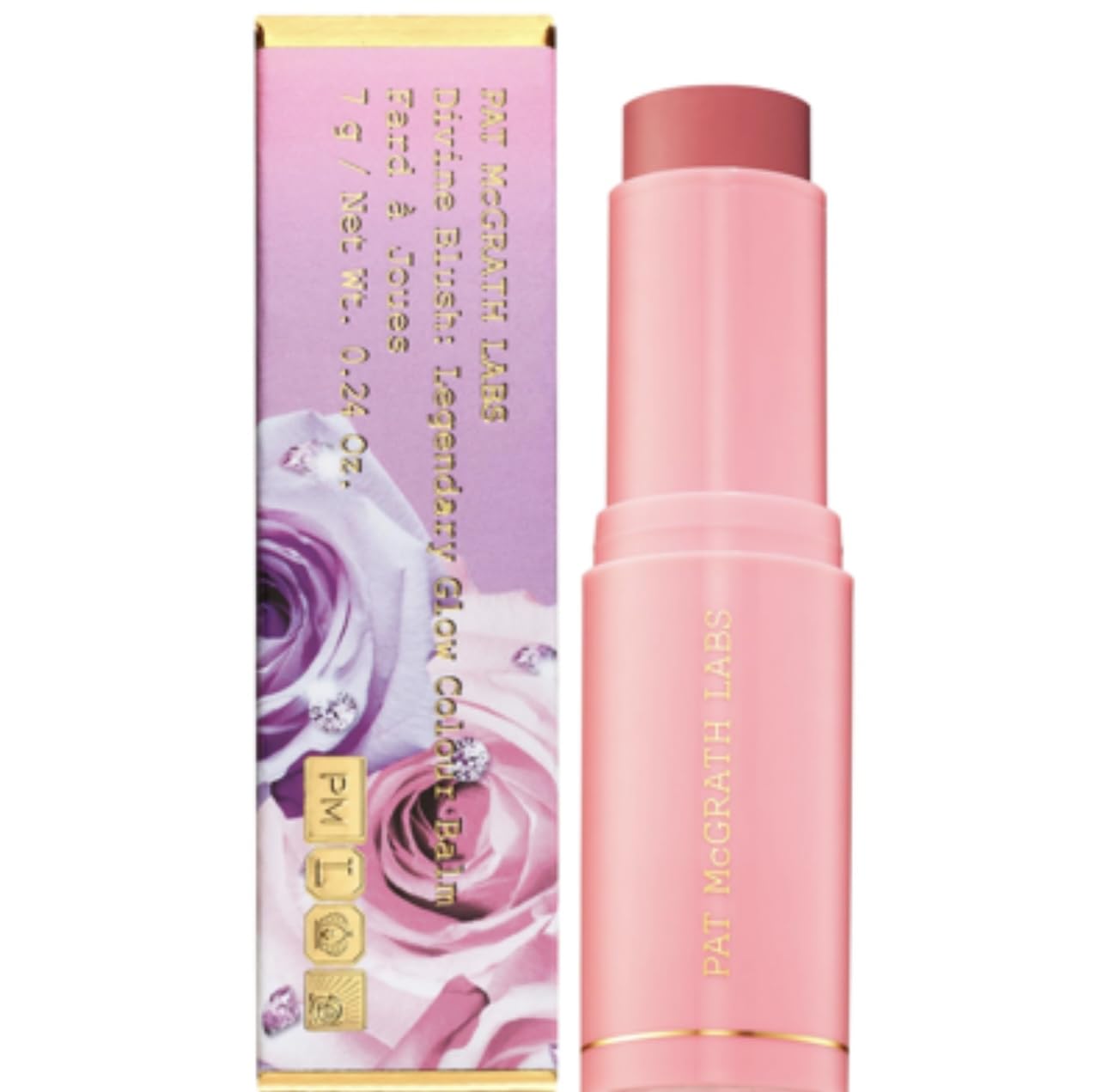 Pat Mcgrath Labs Divine Cream Blush: Legendary Glow Colour Balm - Divine Rose (Soft Rose) 0.24 Oz / 7 G