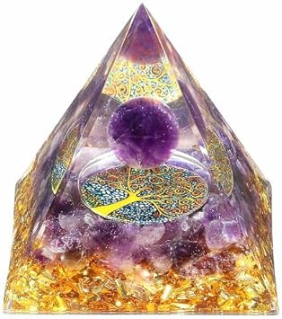 Yatojuzi 2.4" Orgone Pyramid Crystals Lapis Lazuli Chakra Reiki Orgonite Gemstones For Positive Energy Reduce Stress Attracts Lucky Wisdom Success Suit For Yoga Meditation Indoor Handmade Decor