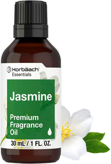 Horbäach Jasmine Fragrance Oil | 1 Fl Oz (30Ml) | Premium Grade | For Diffusers, Candle And Soap Making, Diy Projects & More