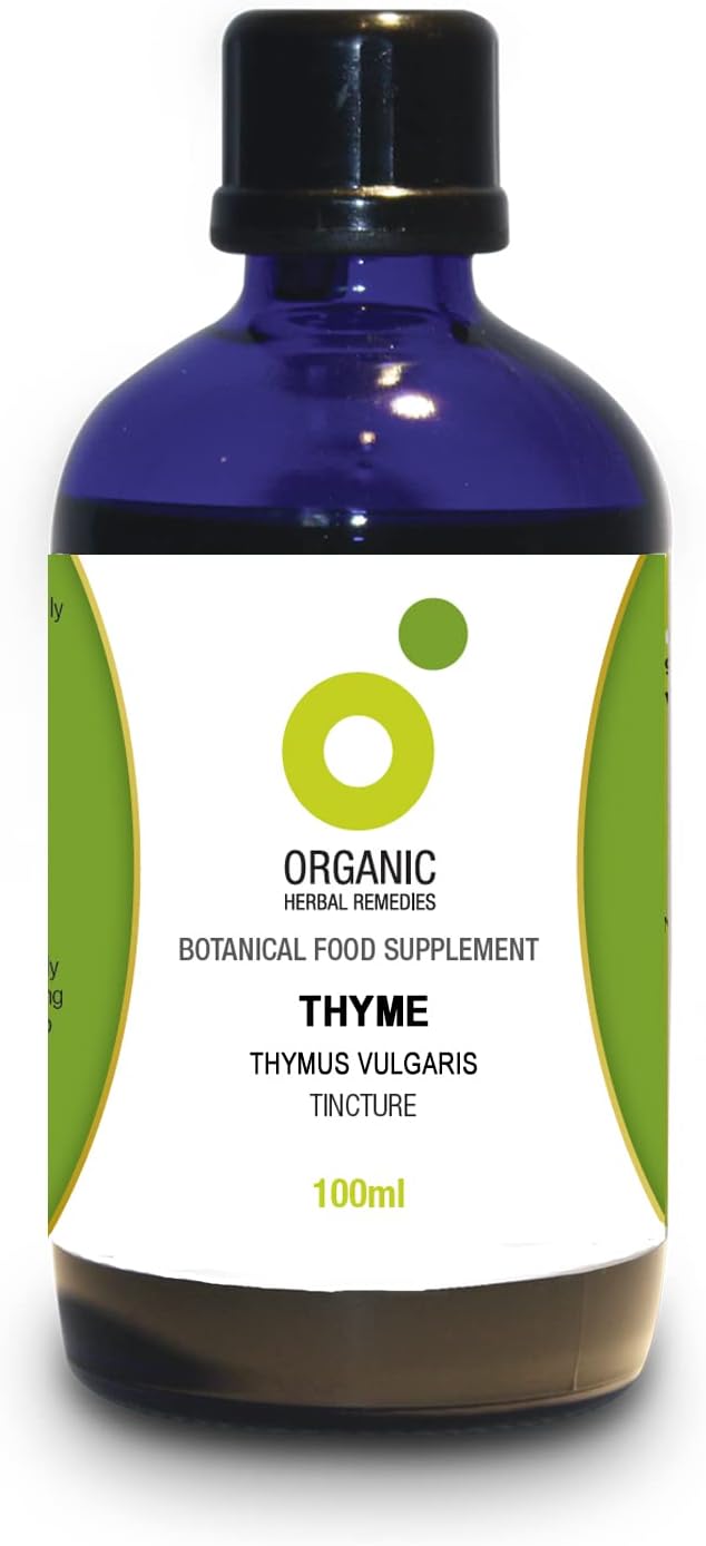 Organic Herbal Remedies 100 ml Thyme Tincture : Amazon.co.uk: Health & Personal Care