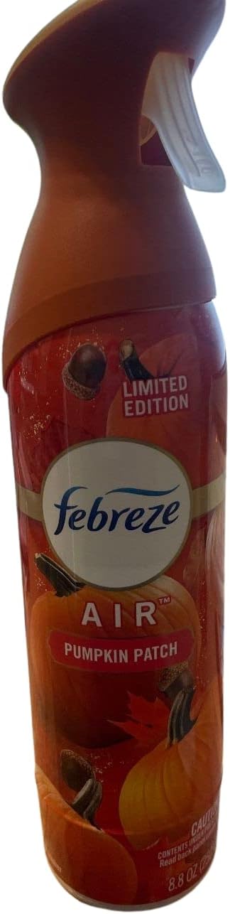 Febreze Limited Edition Fall Air Freshener Bundle - 1 each of Fresh Baked Vanilla, Apple Cider, and Pumpkin Patch, 8.8 Ounce (Pack of 3)